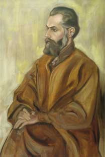 S. Roerich. Self-portrait. 1940s