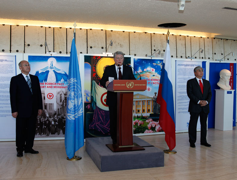 The speaker is the permanent representative of Russian Federation to the United Nations and other international organizations  in Geneva Mr. A.N. Borodavkin
