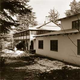 The administrative and medical buildings of the Institute of Himalayan Studies “Urusvati”. 1930s 