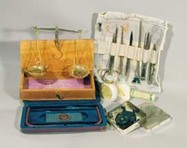 Medical equipment from the expedition first-aid kit