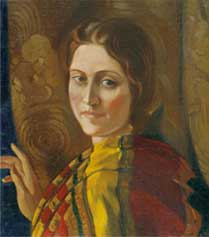 S. Roerich. Portrait of Iraida Bogdanova. 1937